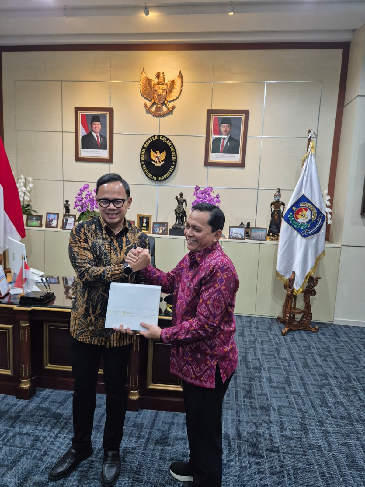 Wakil Menteri Dalam Negeri (Wamendagri) Bima Arya Sugiarto menerima kunjungan audiensi Dewan Pengurus Nasional Asdeksi