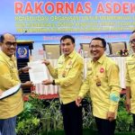 Rakornas Mataram, Sainal Hayat Serahkan Rekomendasi ASDEKSI Korda Sulselbar Untuk Rakernas